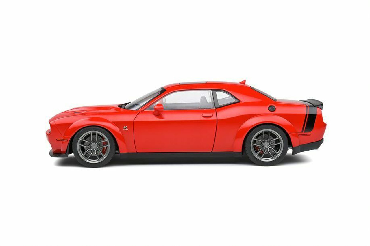 1/18 Solido Dodge Challenger R/T 392 Scat Pack Widebody with Sunroof (Red  with Black Tail Stripe) Diecast Car Model