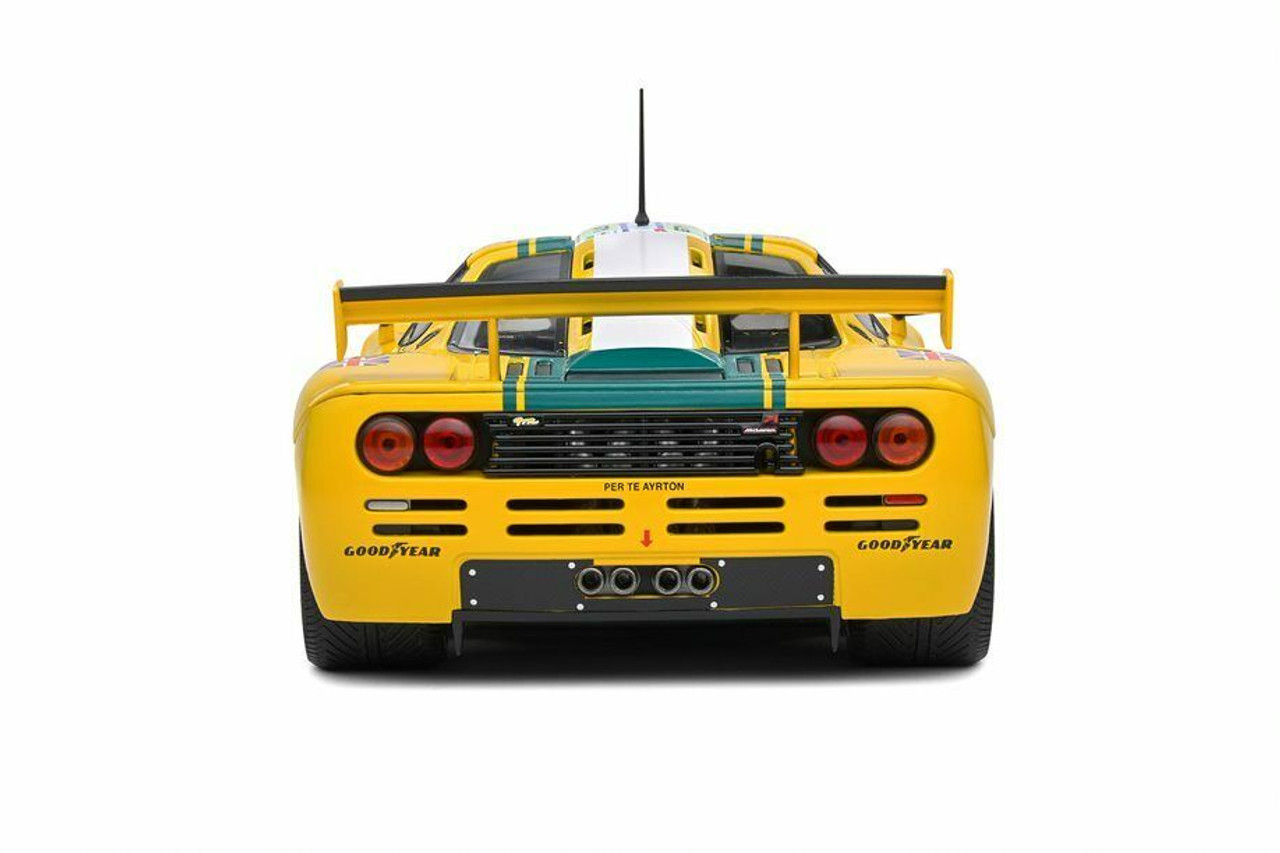 1/18 Solido 1995 McLaren F1 GTR #51 3rd 24h LeMans Harrods Mach One Racing Andy Wallace, Derek Bell, Justin Bell Diecast Car Model