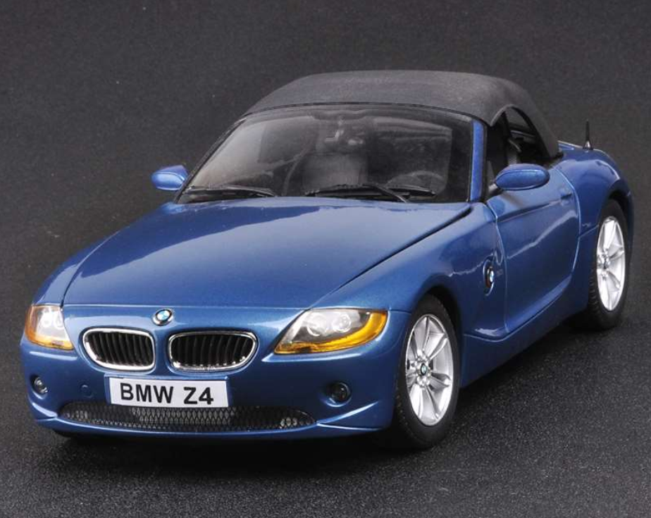 BMW Z4 メタリックブルー 1/18 ミニカー オープンカー