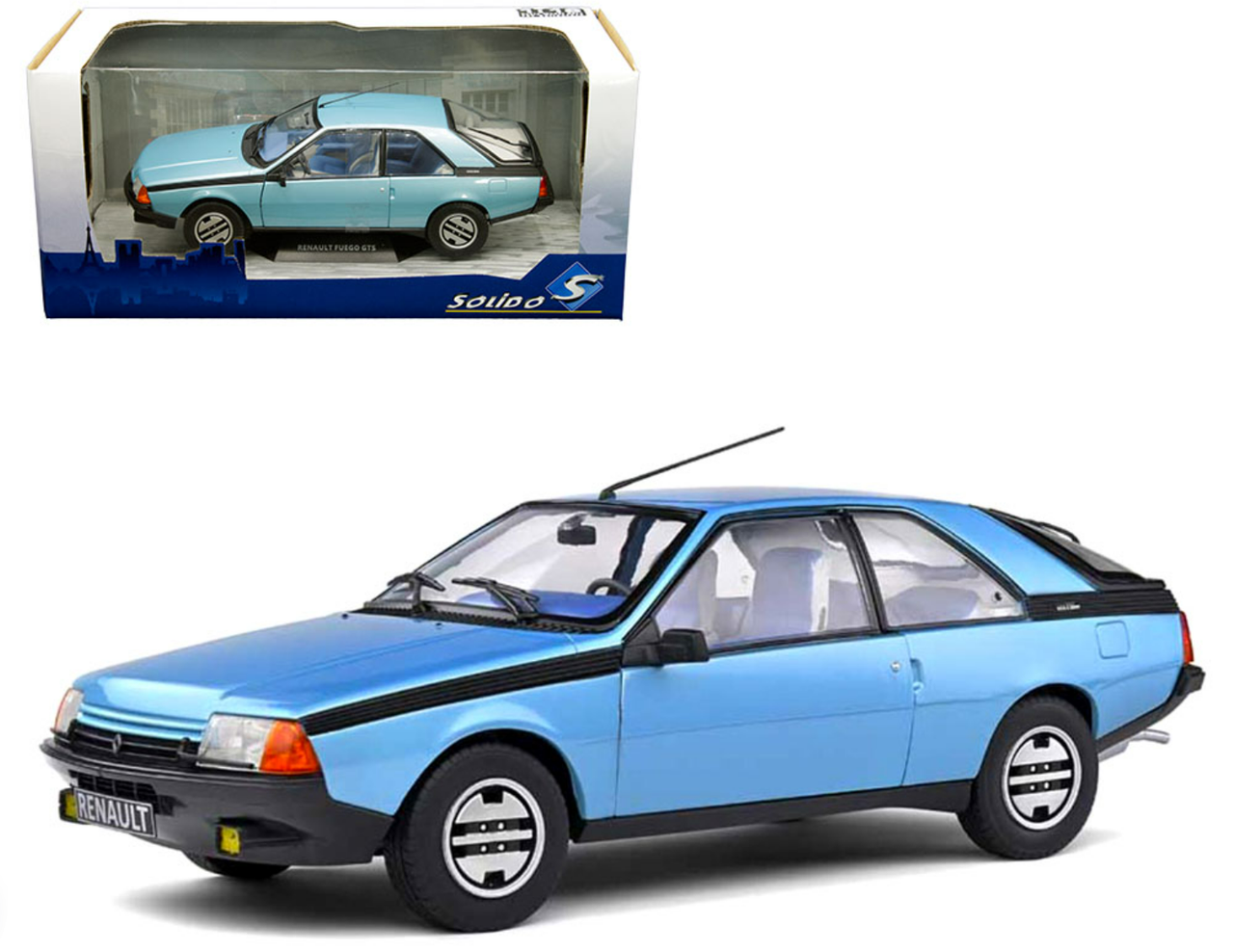 1/18 Solido 1980 Renault Fuego GTS (Blue) Diecast Car Model