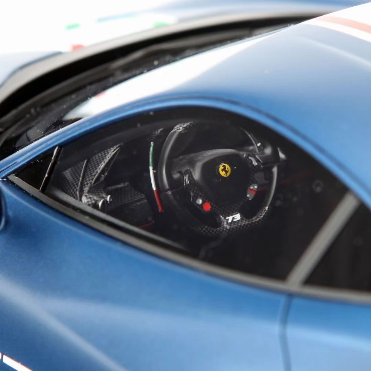 1/18 BBR Ferrari 488 Pista Piloti #73 (Matt Abu Dhabi Blue) Resin Car Model Limited 40 Pieces