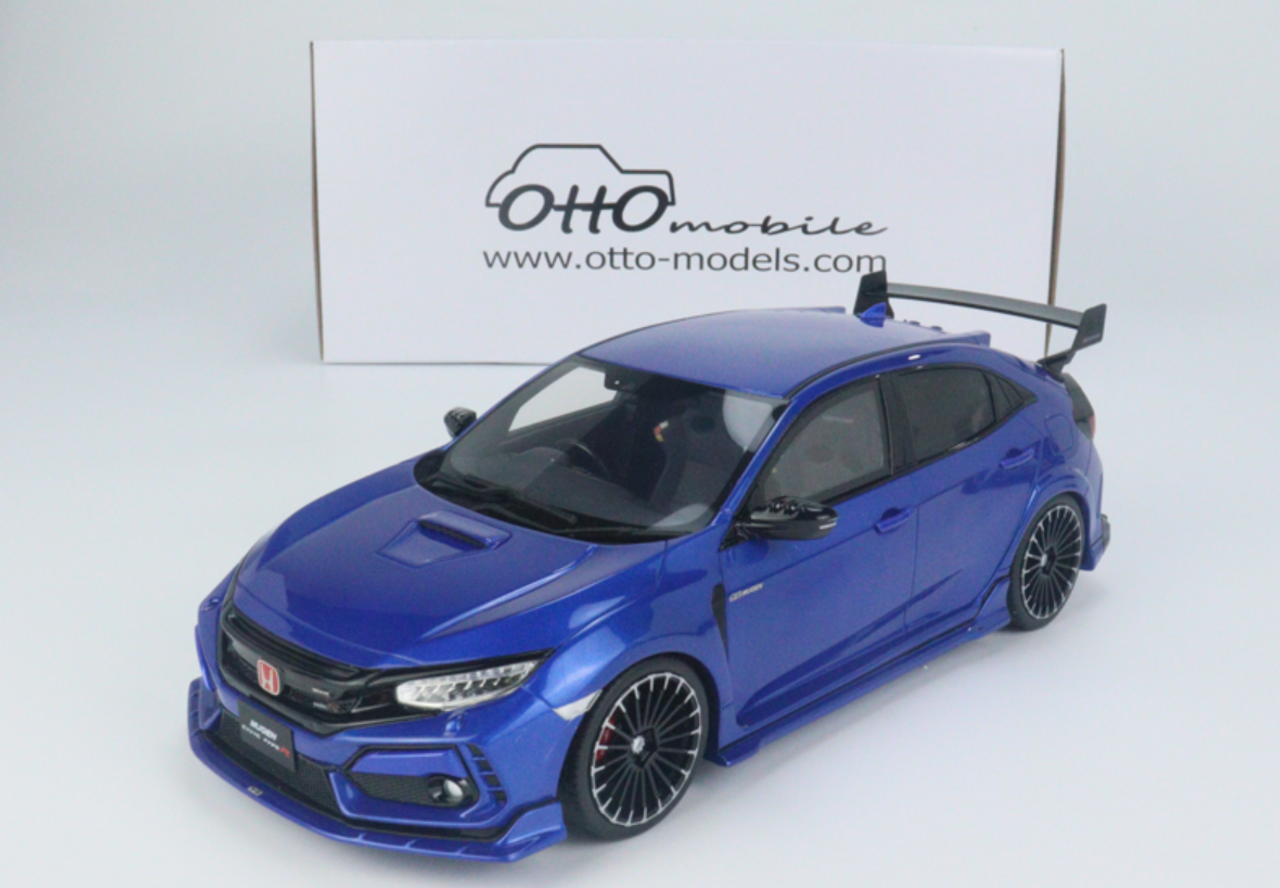 1/18 OTTO Honda Civic FK8 Type-R TypeR (Mugen Blue) Resin Car Model