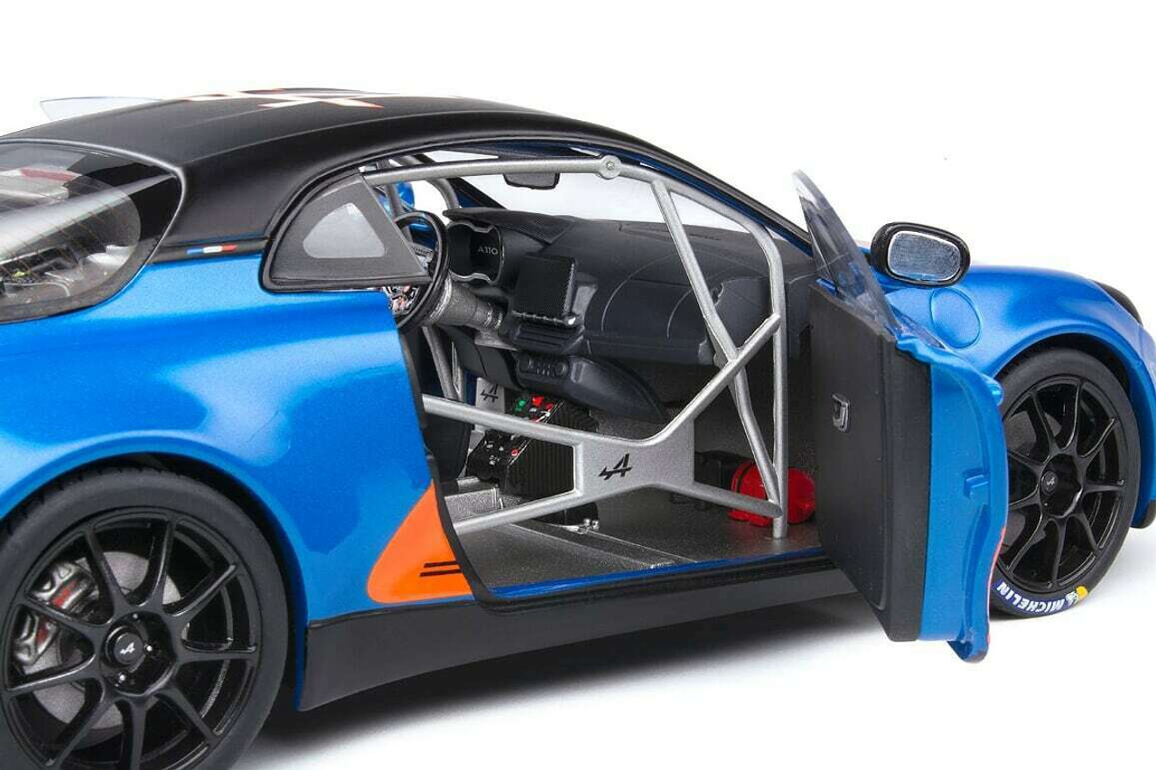 1/18 Solido 2019 Renault Alpine A110 Cup #36 Launch Livery Diecast Car Model