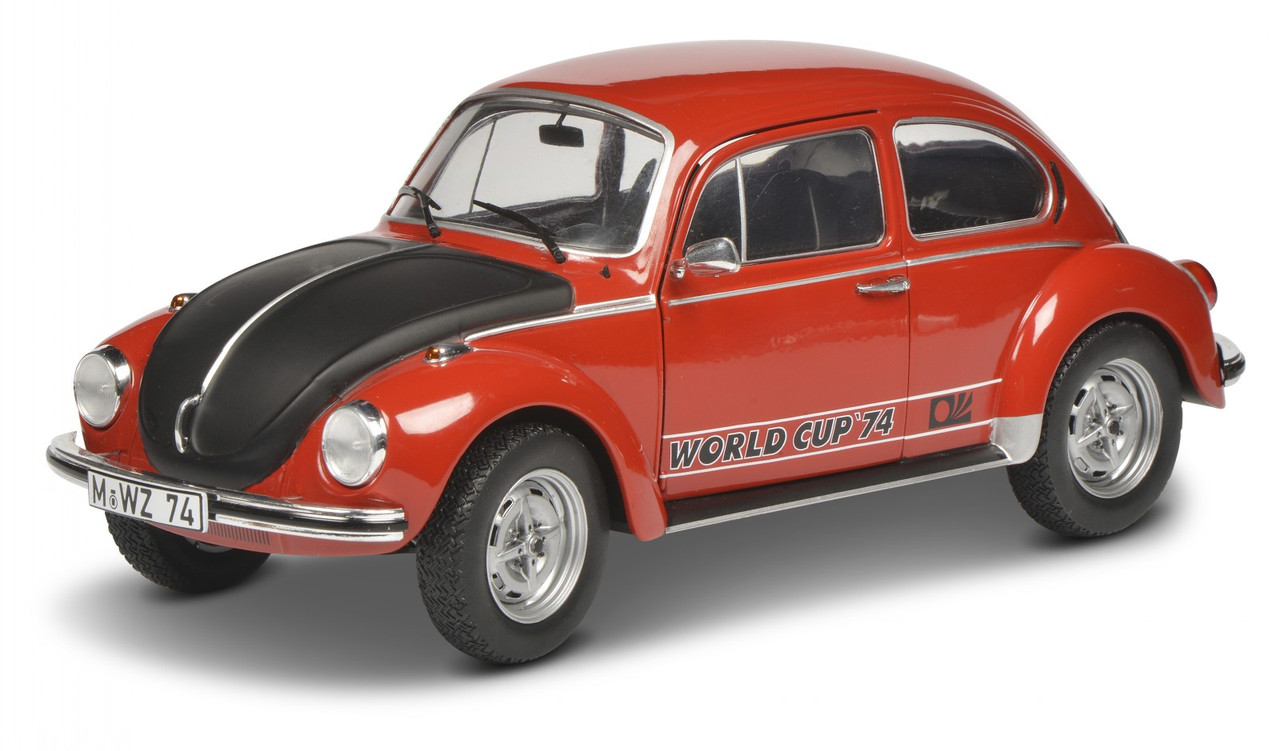 1/18 Solido 1974 Volkswagen VW Beetle 1303 World Cup Edition (Red with Black Hood) Diecast Car Model