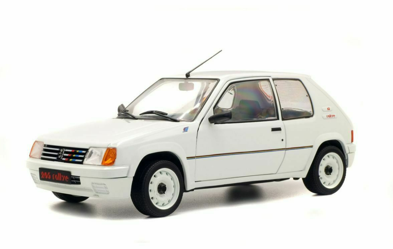 1/18 Solido 1988 Peugeot 205 Rallye MK1 (White) Diecast Car Model