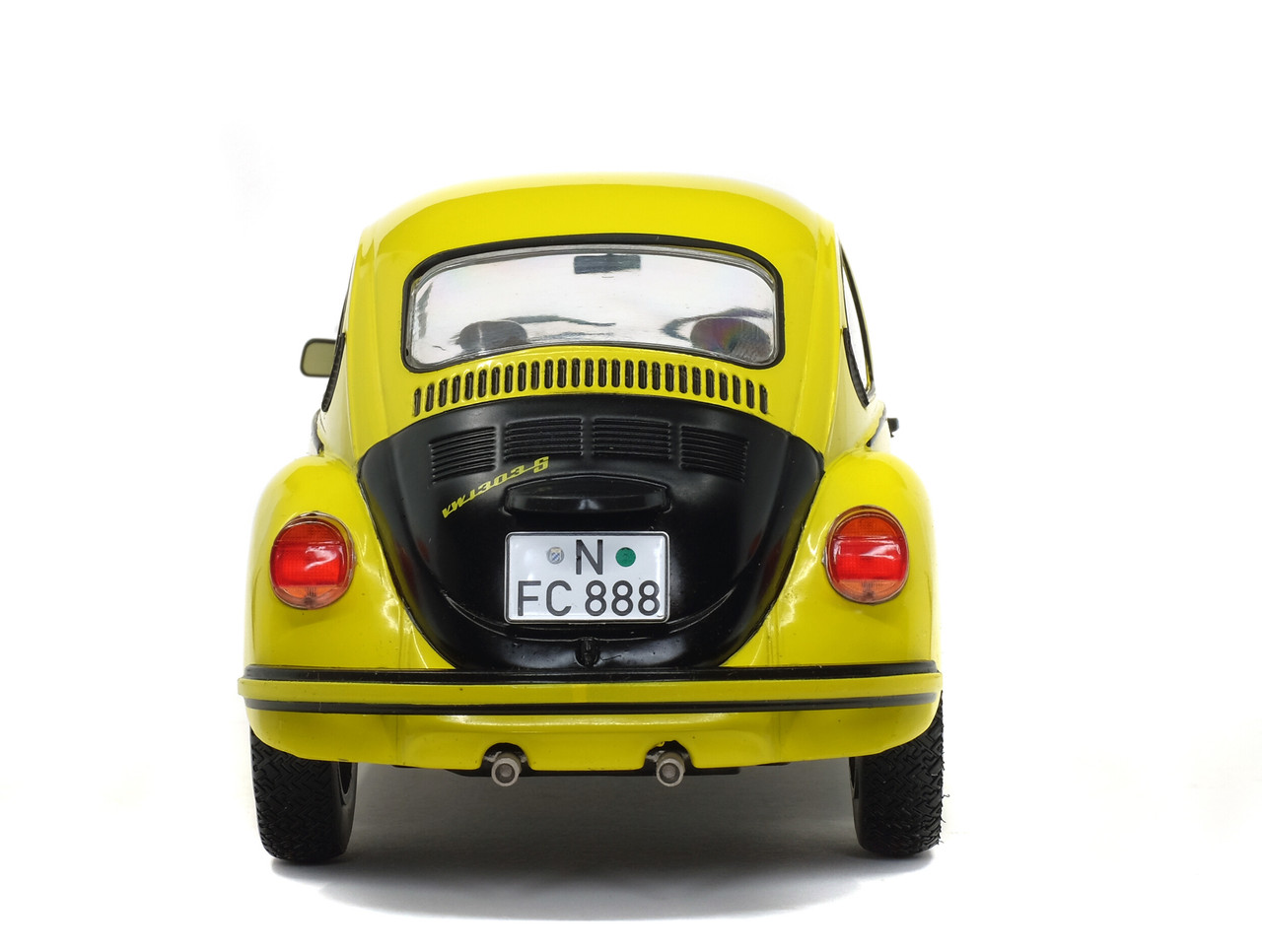 1/18 Solido 1973 Volkswagen VW Käfer 1303 GSR (Yellow with Black Hood) Diecast Car Model