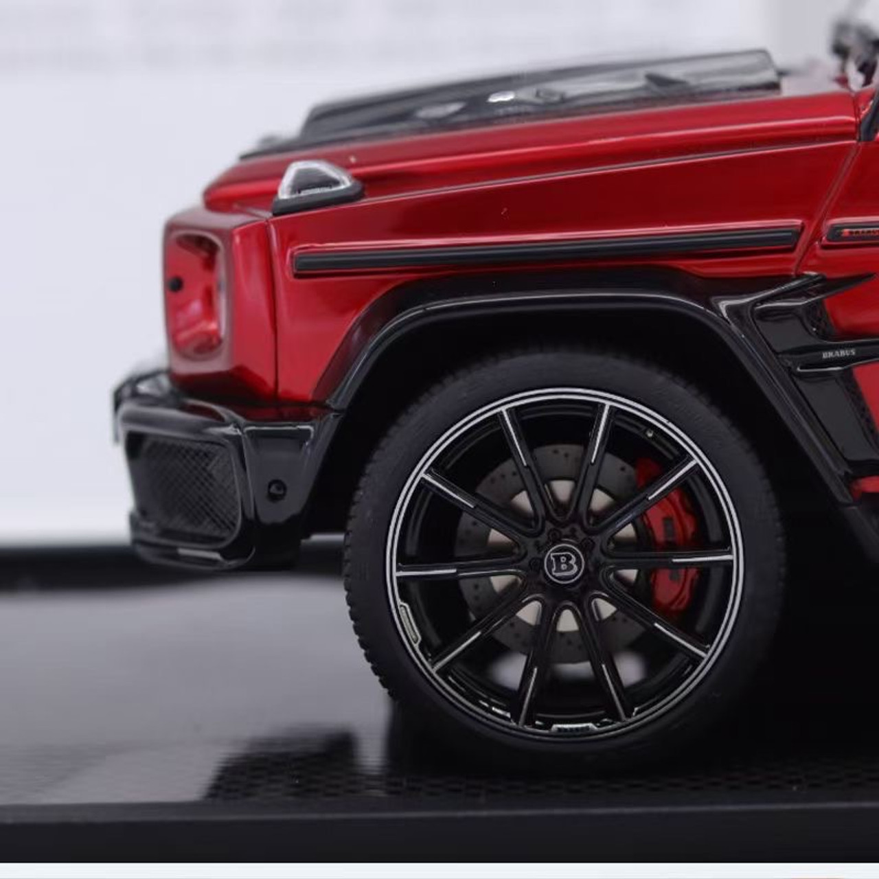 1/18 Motorhelix Mercedes-Benz Mercedes G-Class G63 AMG Brabus 800 (Metallic Red) Resin Car Model Limited 99 Pieces