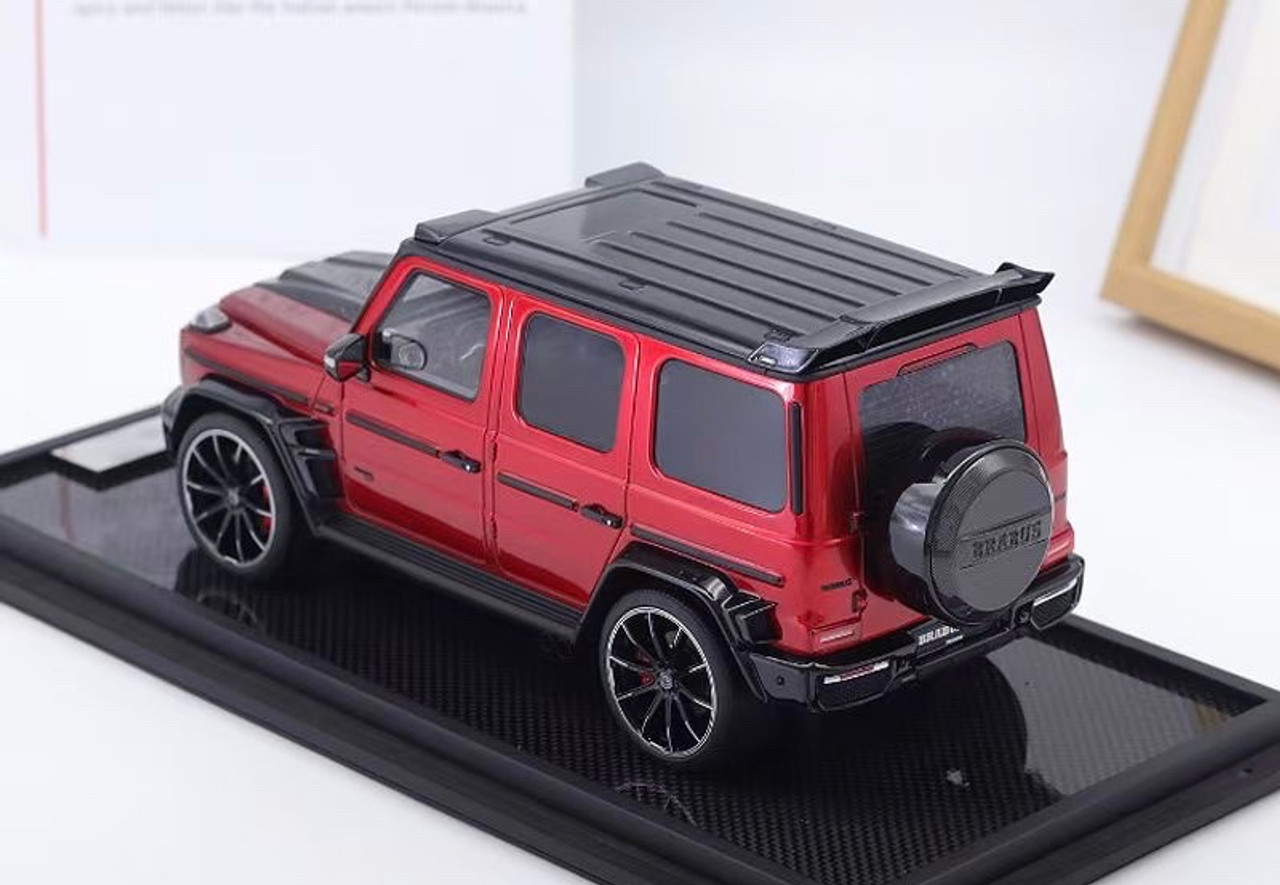 1/18 Motorhelix Mercedes-Benz Mercedes G-Class G63 AMG Brabus 800 (Metallic Red) Resin Car Model Limited 99 Pieces