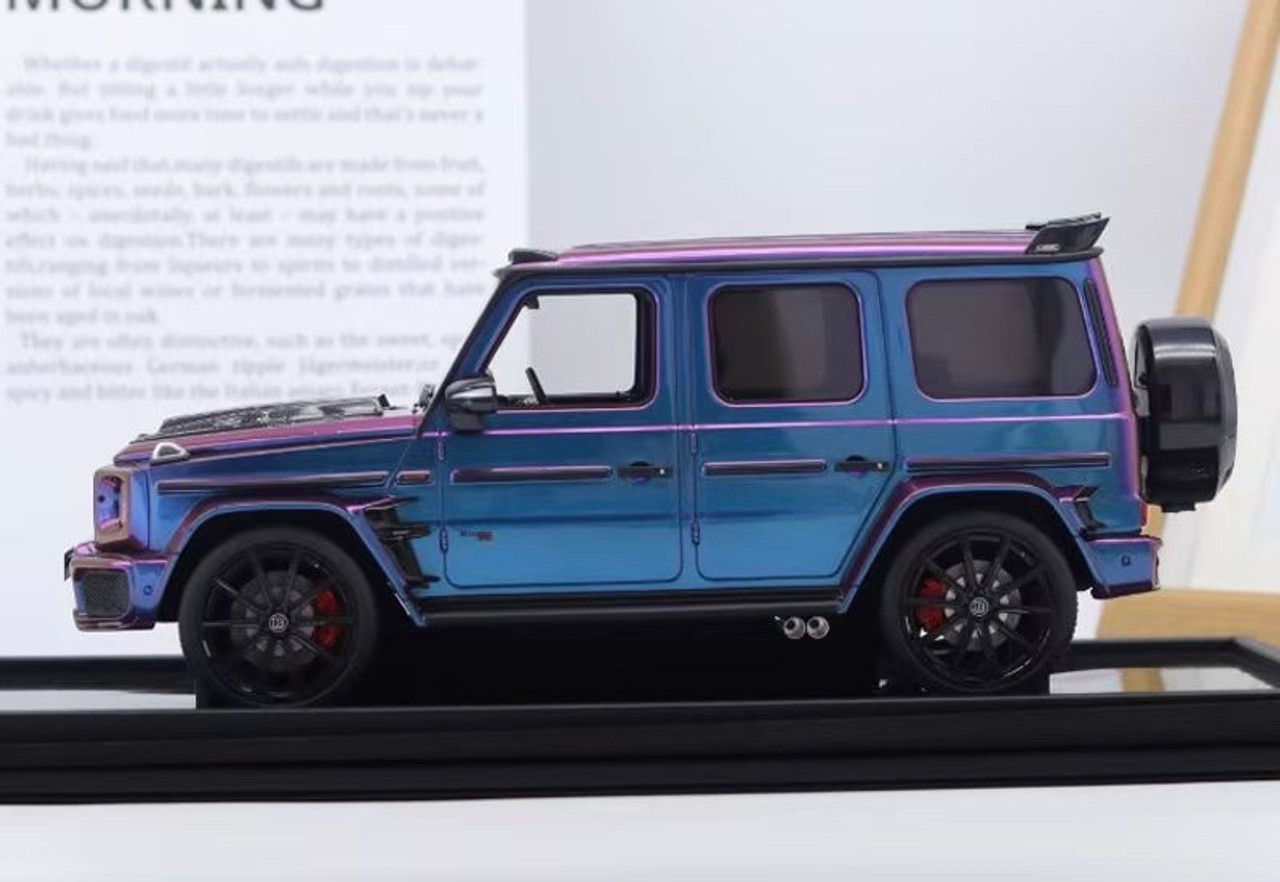 1/18 Motorhelix Mercedes-Benz Mercedes G-Class G63 AMG Brabus 800 (Holographic Purple) Resin Car Model Limited 99 Pieces