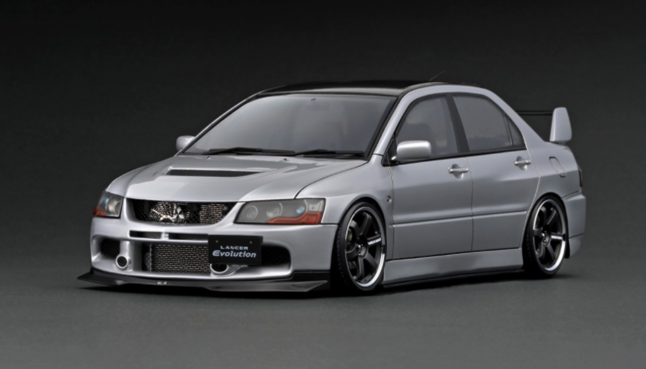 1/18 Ignition Model Mitsubishi Lancer Evolution IX (CT9A) Silver Resin Car Model