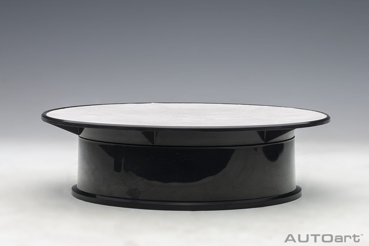 Rotary Display Turntable Stand Small 8 Inches with Silver Top for