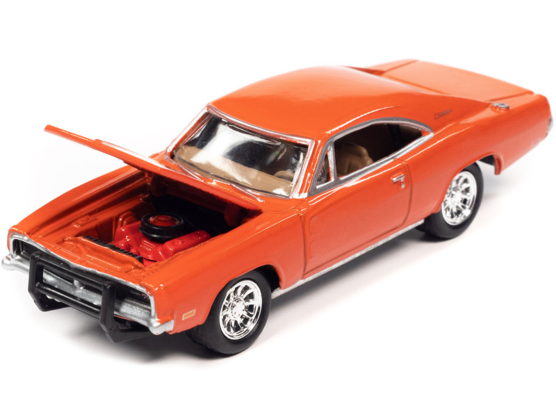 ジョニーライトニング　1969 ダッジ・チャージャー R/T 1/64 Johnny Lightning 1969 Dodge Charger R/T (Orange) 