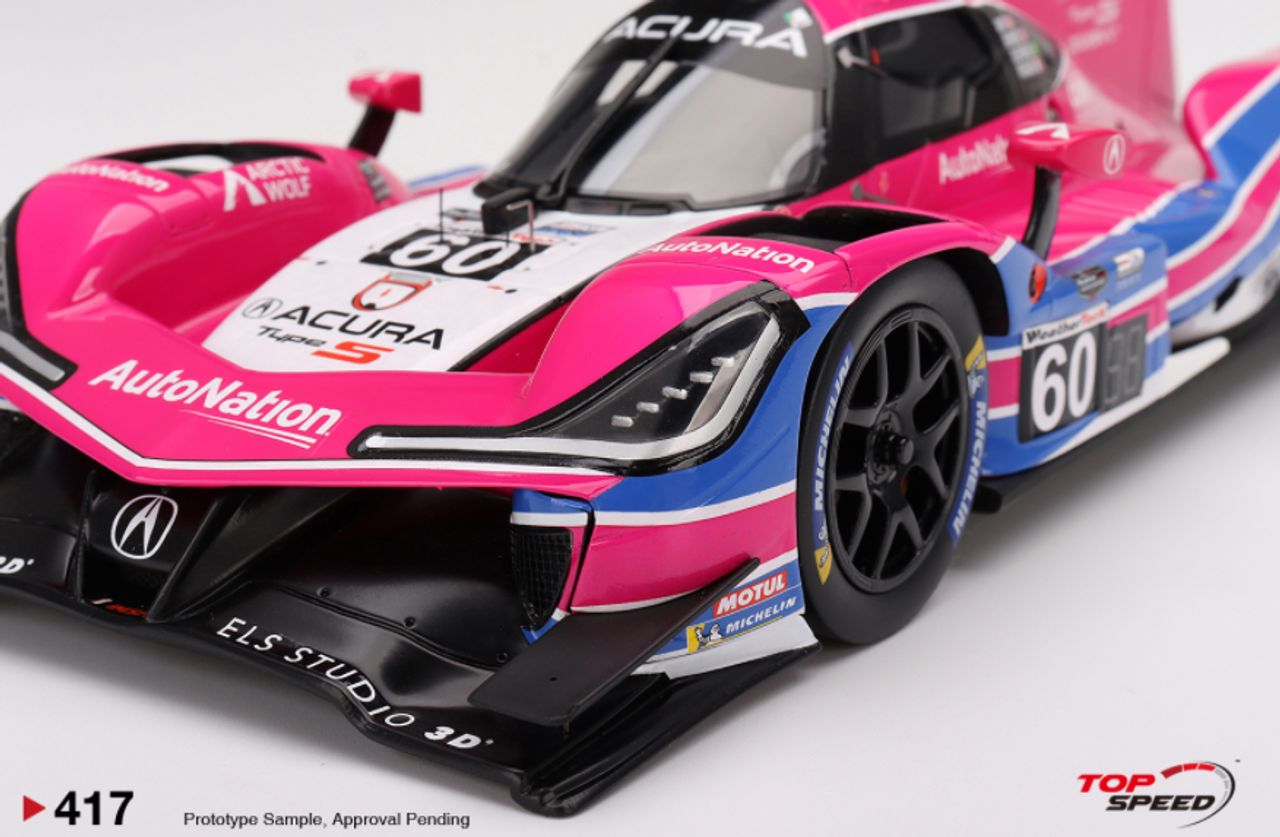  1/18 Top Speed Acura ARX-05 DPi #60 Meyer Shank Racing Acura ARX-05 DPi 2022 IMSA Daytona 24 Hrs Winner  Resin Car Model