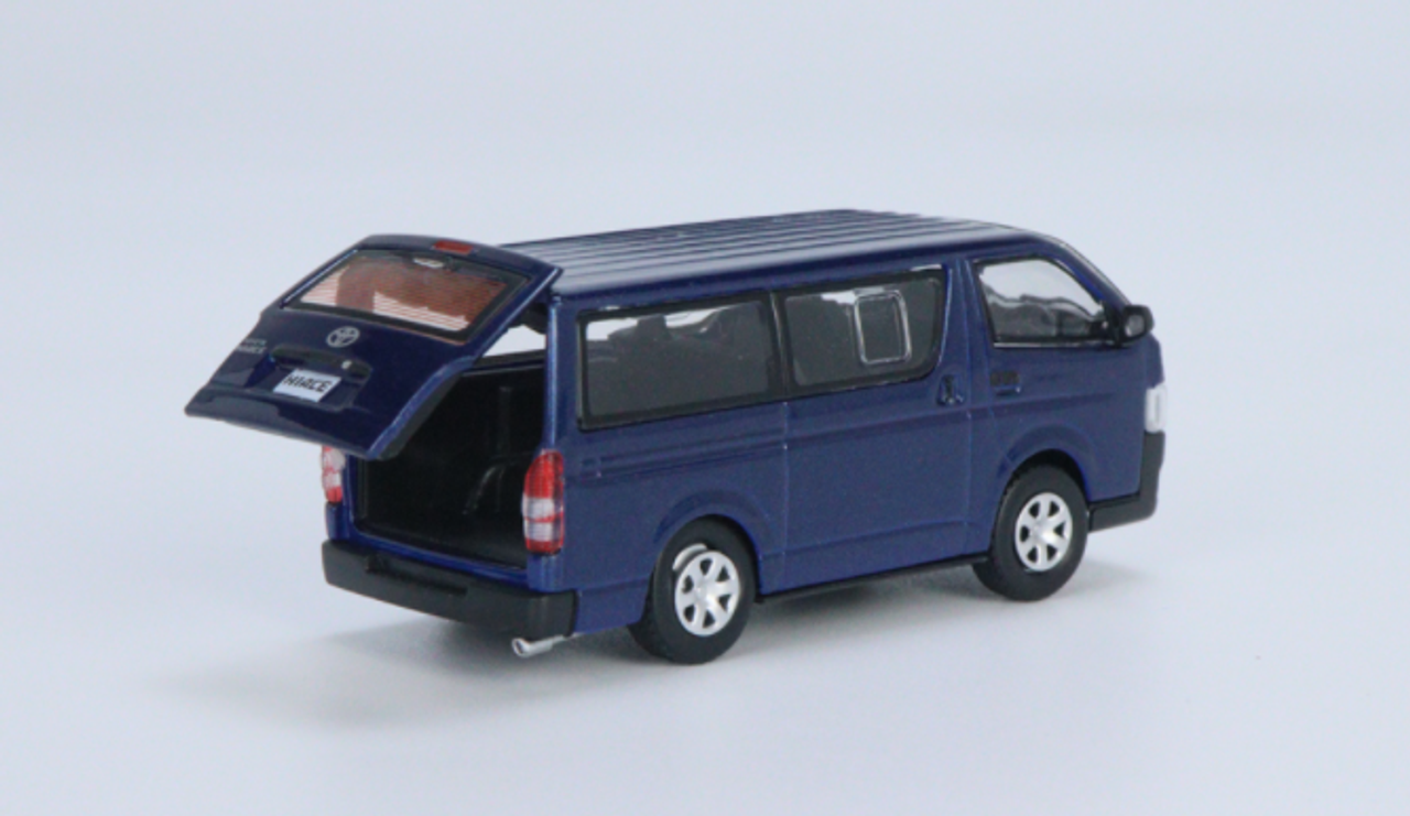 1/64 BM Creations Toyota 2015 Hiace KDH200V Dark Navy Diecast Car Model