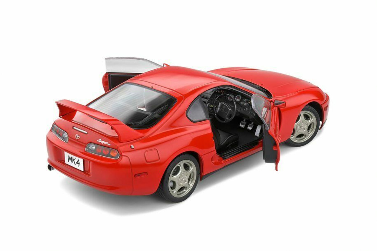 Model car Toyota Supra GR red, 1:18 Solido