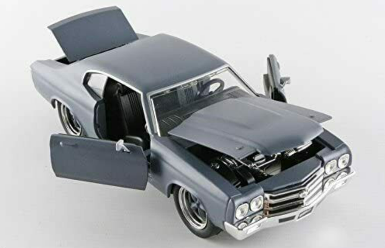 1/24 Jada Dom's Chevrolet Chevelle SS Fast and Furious (Matte Grey) Diecast  Car Model