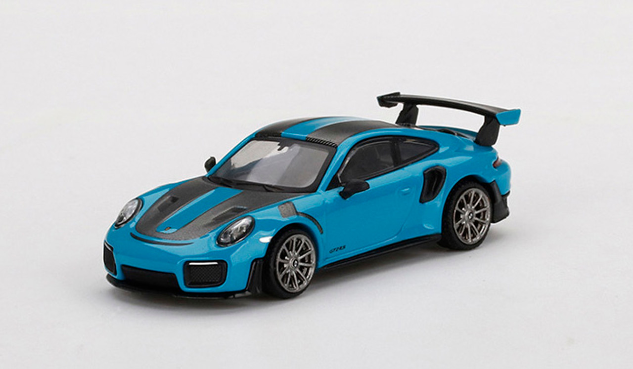 1/64 Mini GT Porsche 991 911 GT2 RS Weissach Package (Miami Blue) Car Model