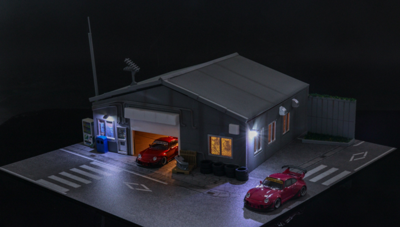 1/64 Magic City RWB Nakai San Workshop Diorama (car models NOT included)