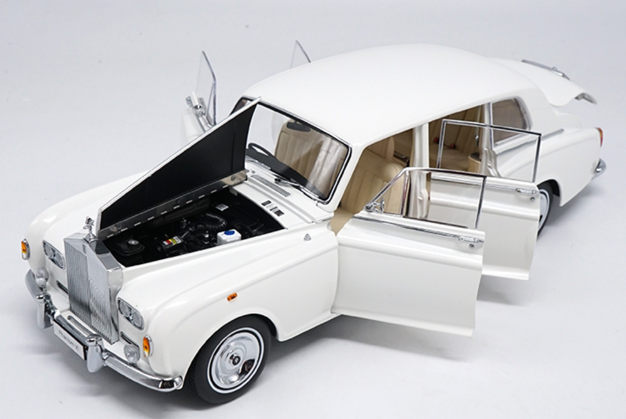 1/18 Kyosho 1968 ROLLS-ROYCE PHANTOM VI (WHITE) Hardtop Diecast Car Model