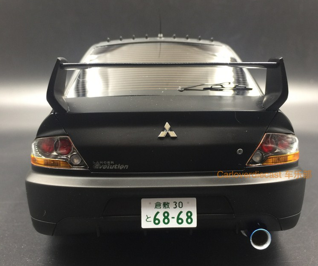 1/18 AGU Mitsubishi  Lancer EVO IX MATT BLACK MODIFIED VERSION OF A