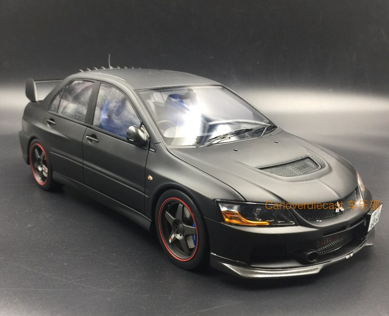 1/18 AGU Mitsubishi  Lancer EVO IX MATT BLACK MODIFIED VERSION OF A