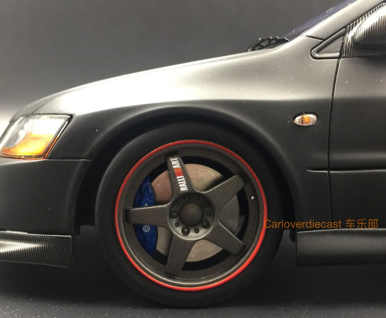 1/18 AGU Mitsubishi  Lancer EVO IX MATT BLACK MODIFIED VERSION OF A