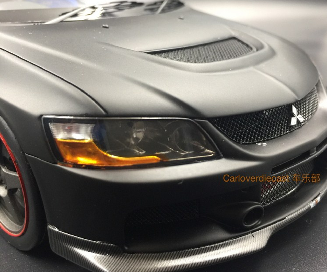 1/18 AGU Mitsubishi  Lancer EVO IX MATT BLACK MODIFIED VERSION OF A