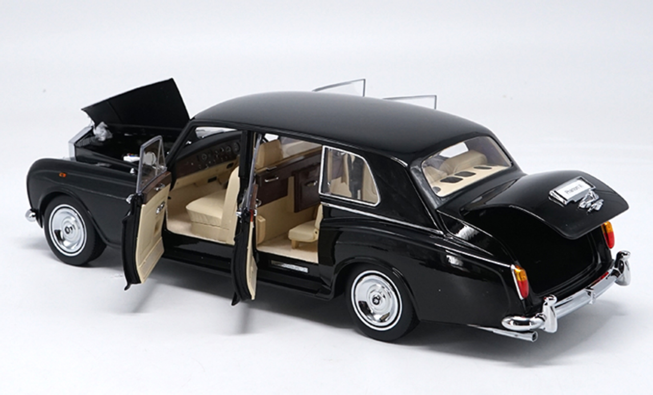 1/18 Kyosho 1968 ROLLS-ROYCE PHANTOM VI (BLACK) Hardtop Diecast Car Model