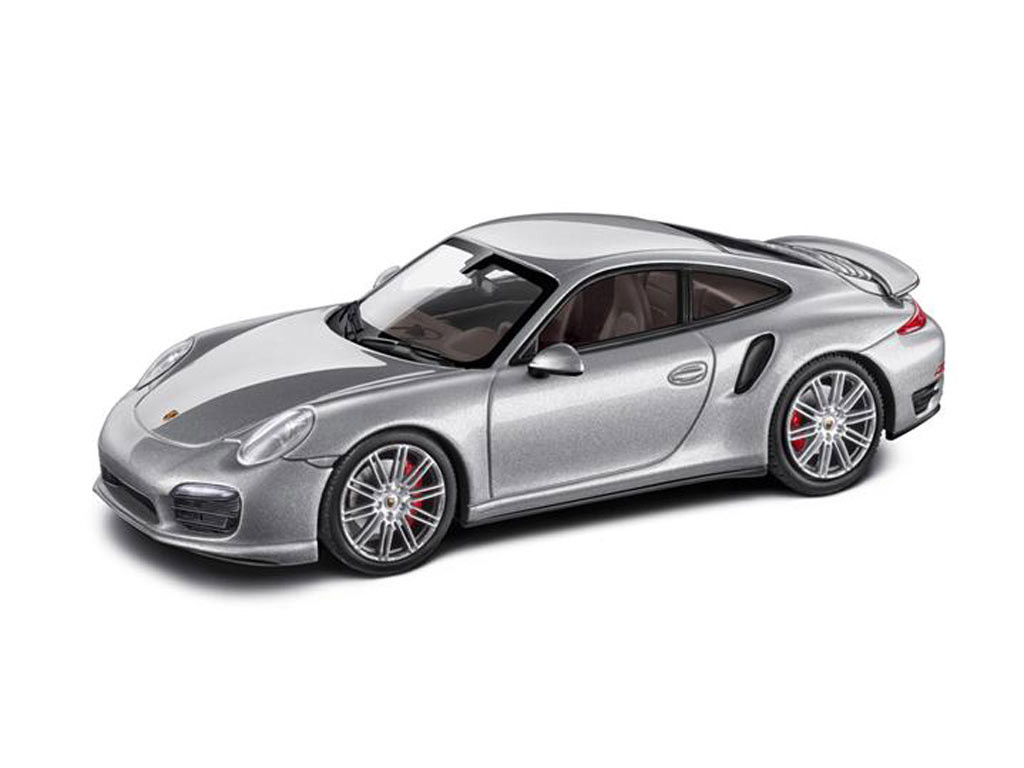 1/43 Dealer Edition 2013 Porsche 911 (991) Turbo (Silver) Car