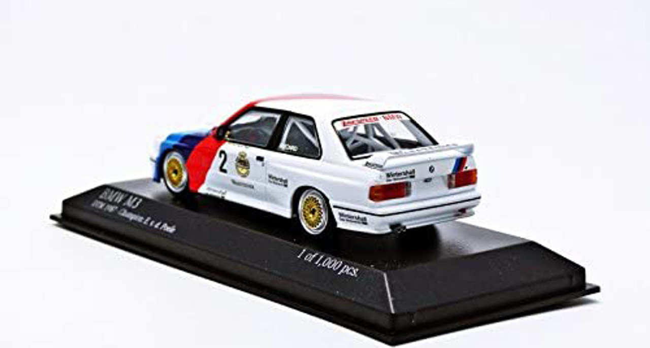 1/43 Minichamps 1987 BMW M3 (E30) #2 DTM Champion Zakspeed Racing Eric van de Poele Diecast Car Model