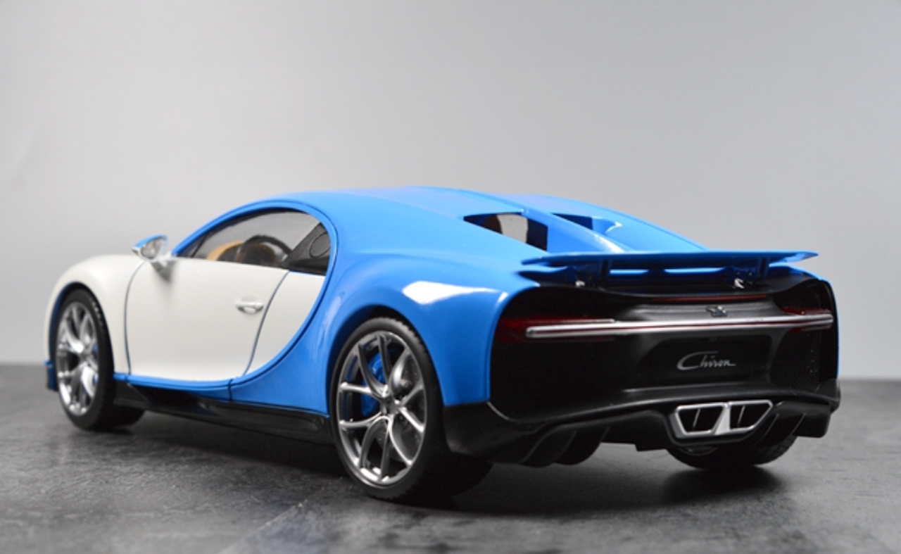 1/18 GTAUTOS GTA Bugatti Chiron (White/Blue) Diecast Car Model