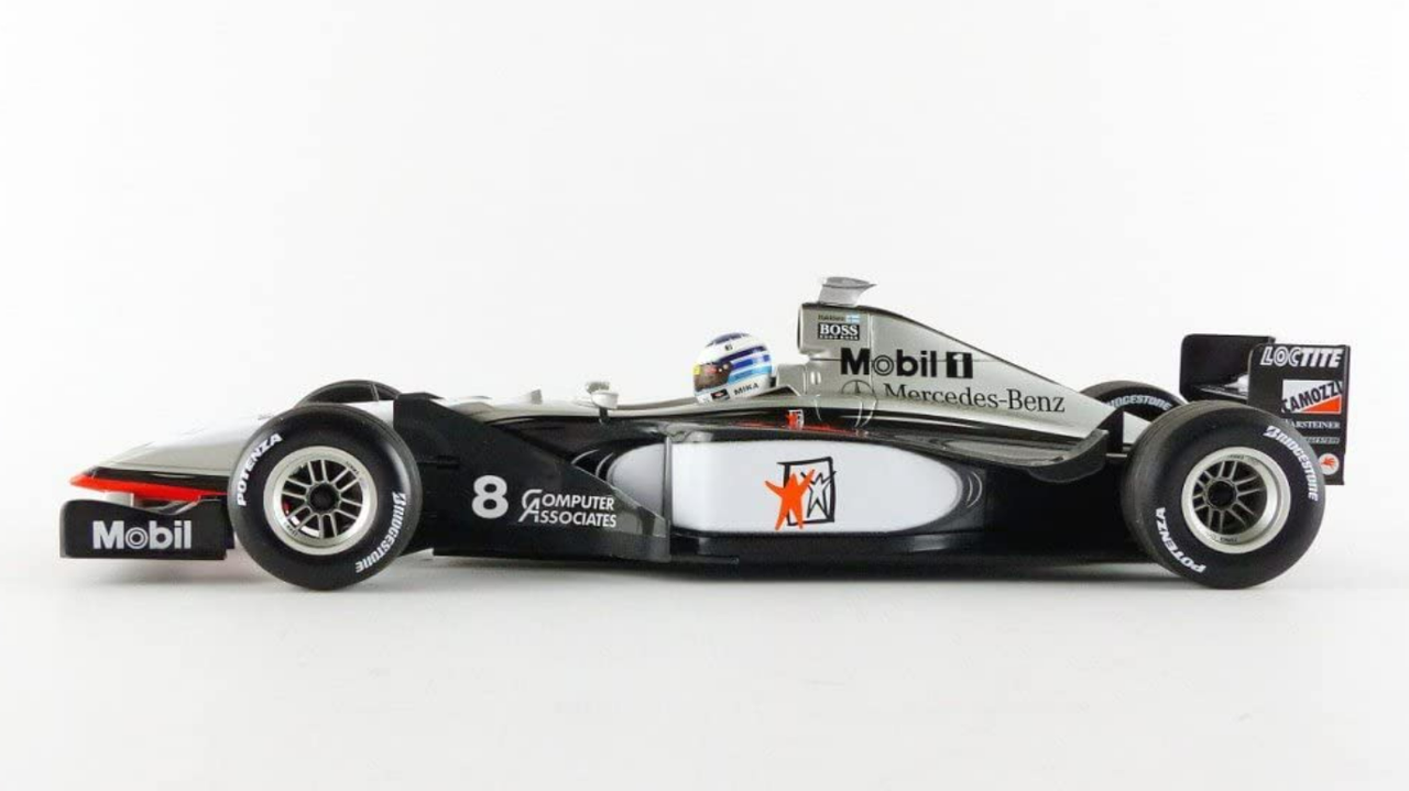1/18 Minichamps 1998 McLaren MP4/13 #8 World Champion Formula 1 West McLaren Mercedes Mika Häkkinen Diecast Car Model