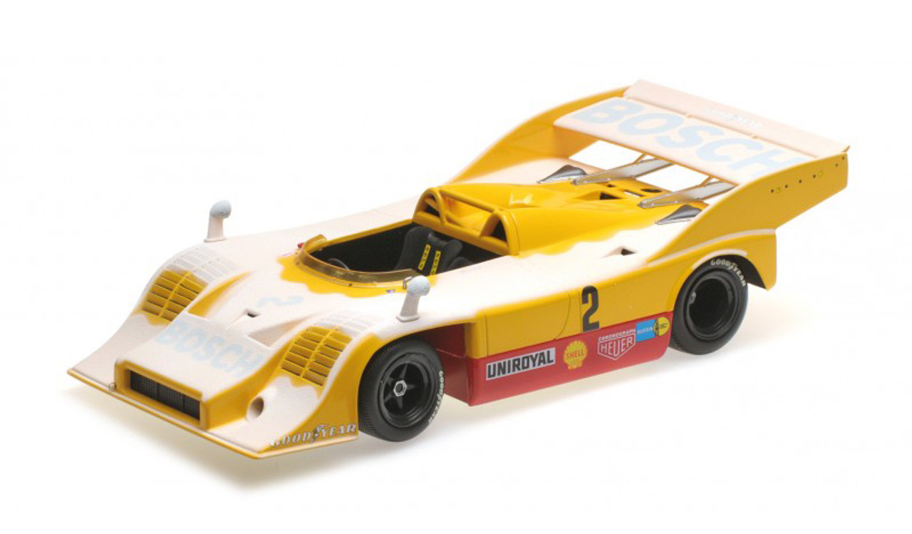 1/18 Minichamps 1973 Porsche 917/10 #2 Farewell in the Snow Nürburgring Willi Kauhsen, Dr. Heinemann Diecast Car Model