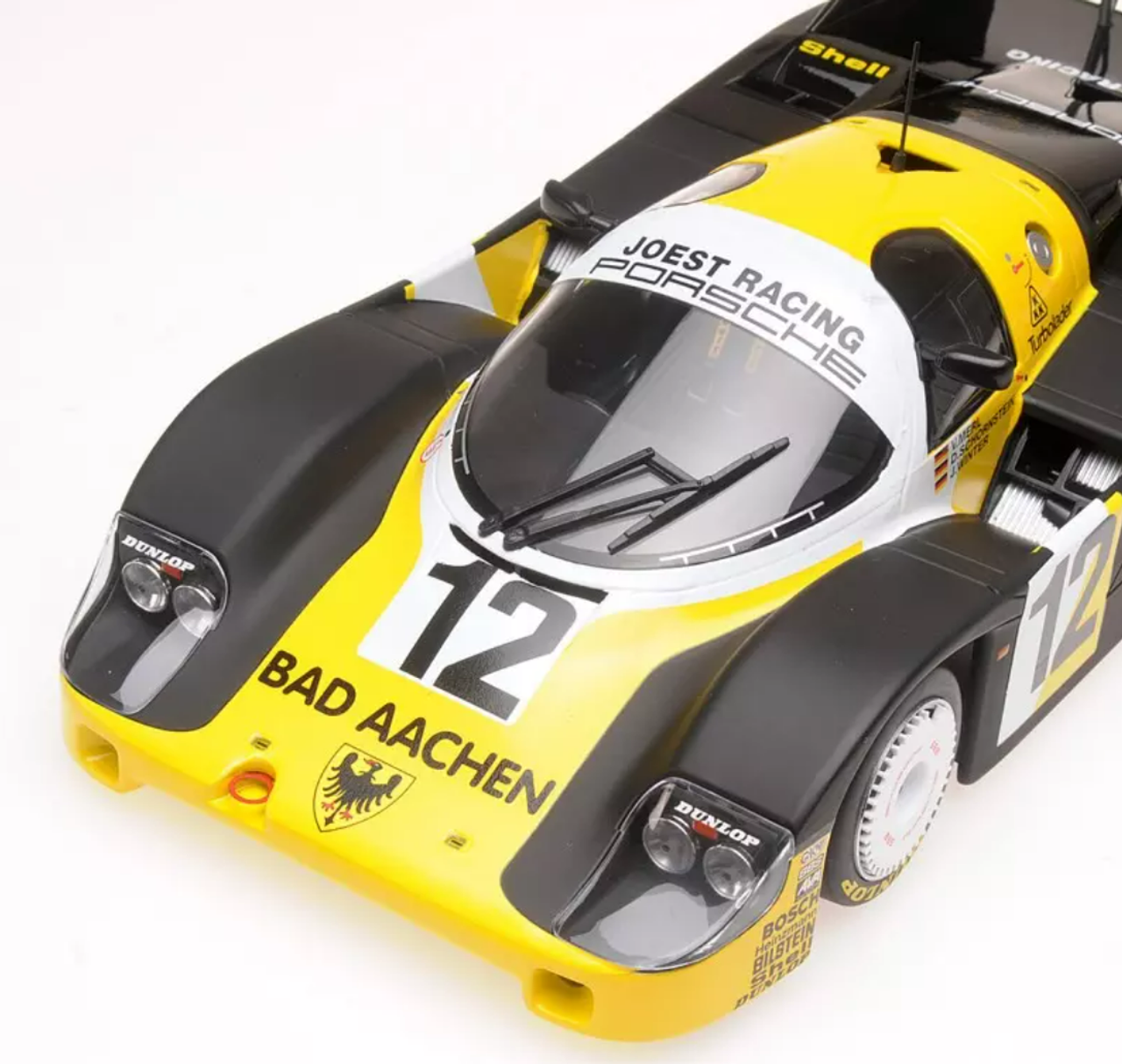 1/18 Minichamps 1984 Porsche 956K #12 1000km Monza Schornstein Racing Team "Bad Aachen" Volkert Merl, Dieter Schornstein Diecast Car Model