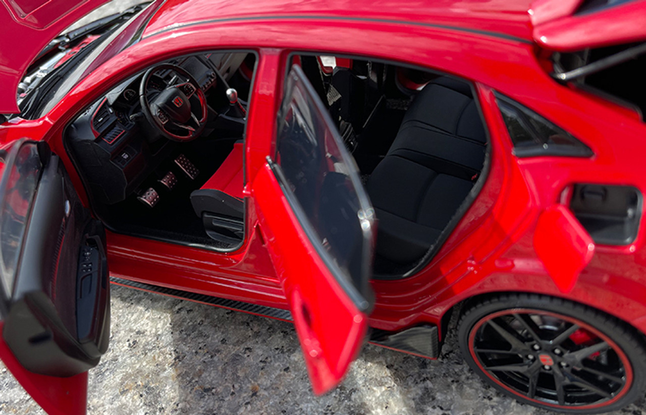 1/18 LCD 2020 Honda Civic Type-R Type R TypeR FK8 (Red) Diecast Car Model