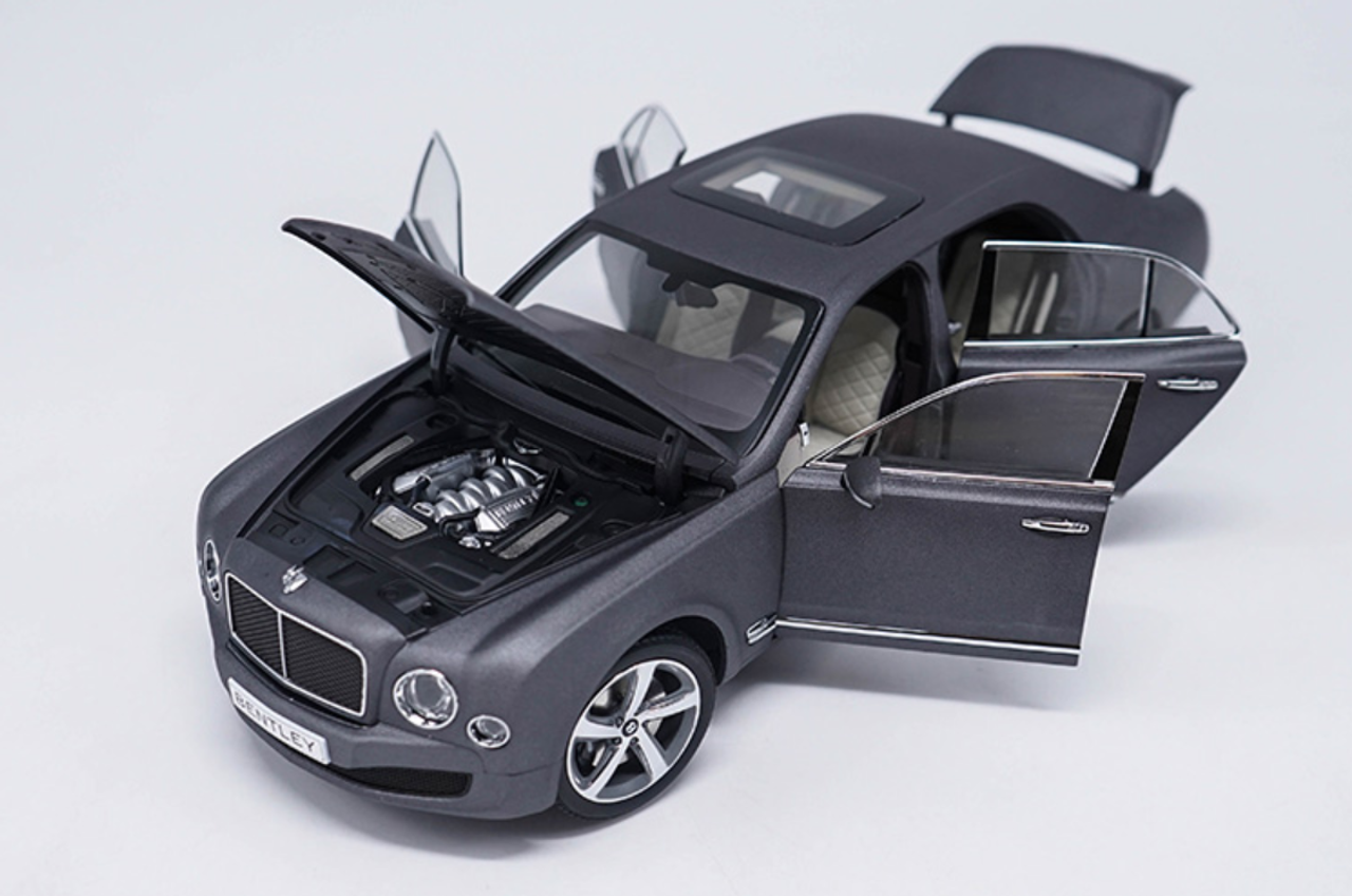 1/18 Kyosho Bentley Mulsanne (Matte Grey) Diecast Car Model