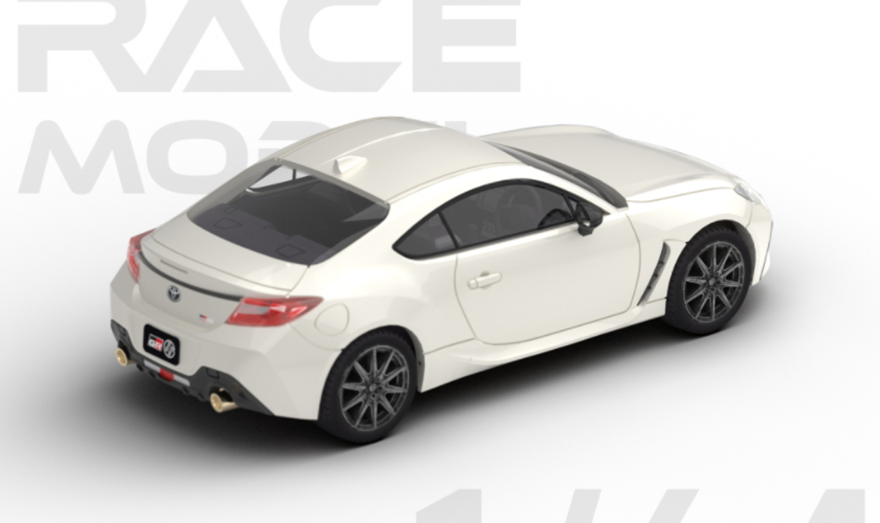 1/64 POPRACE Toyota GR 86 2022 - Halo White Diecast Car Model