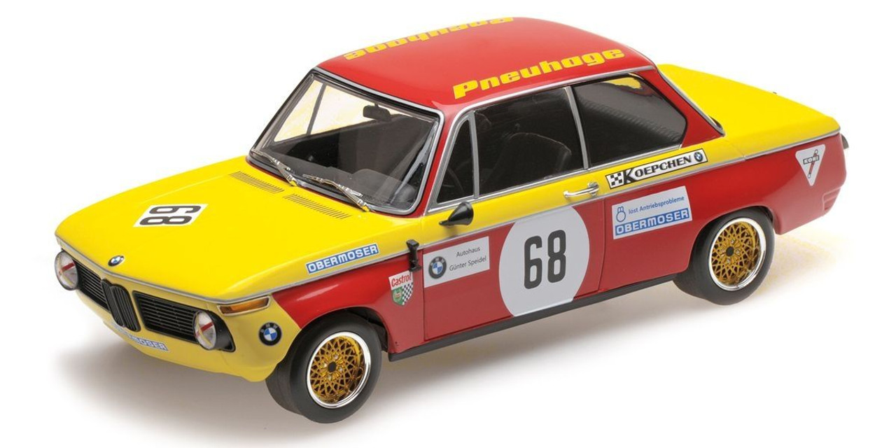 1/18 Minichamps 1970 BMW 2002 #68 Price of the Nations Hockenheim Autohaus  Speidel Jörg Obermoser Diecast Car Model