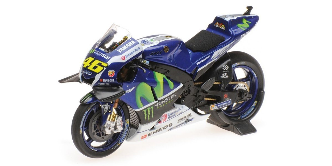 1/18 Minichamps 2016 Valentino Rossi Yamaha YZR-M1 #46 MotoGP Diecast Car Model