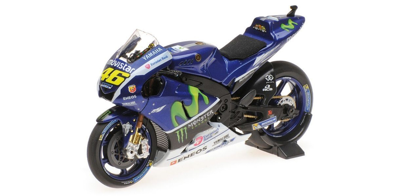 1/18 Minichamps 2016 Valentino Rossi Yamaha YZR-M1 #46 Bike Test MotoGP Diecast Model