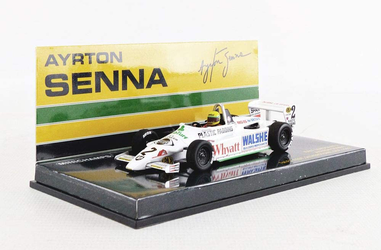 1/43 Minichamps 1982 Ayrton Senna Toyota RT3 #2 1st F3 Test Silverstone Diecast Car Model