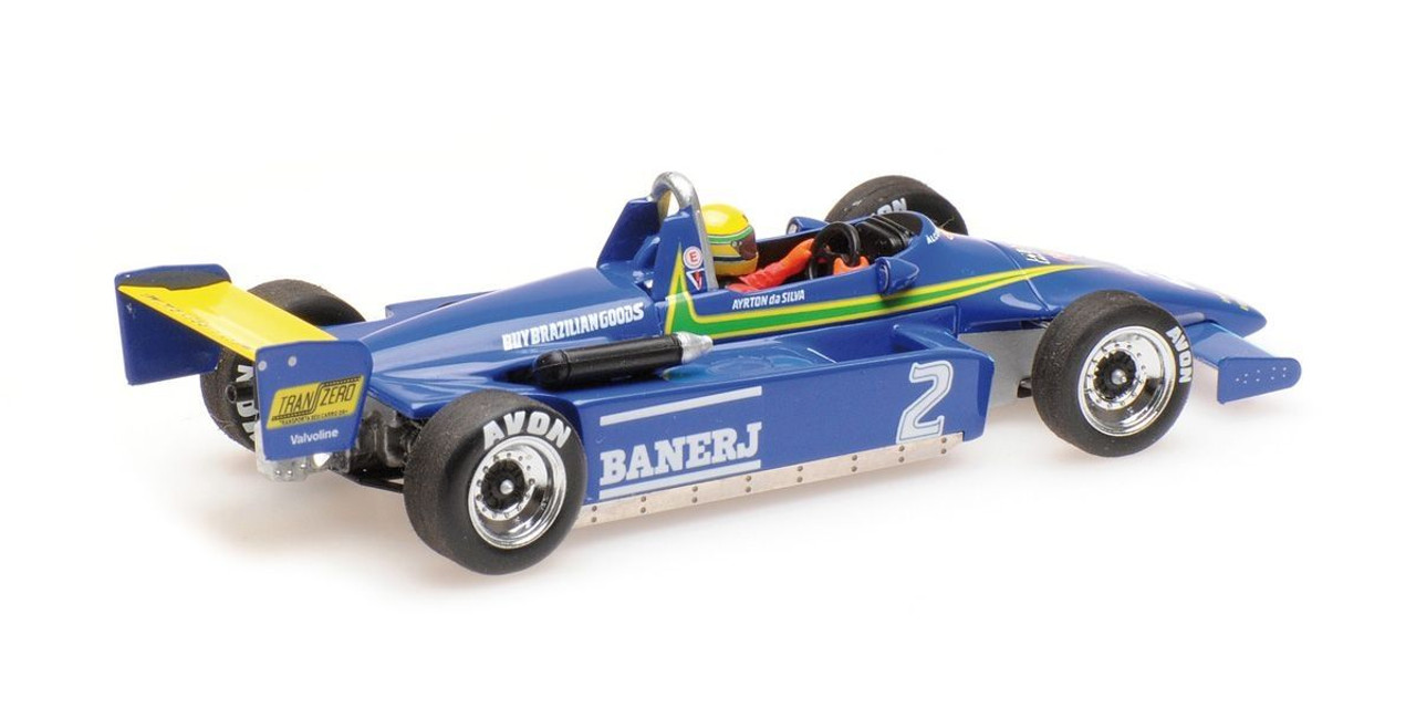 1/43 Minichamps 1982 Ayrton Senna Ralt Toyota RT3 #2 1st F3 Win Thruxton Diecast Car Model