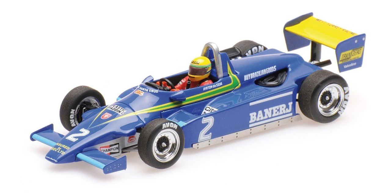 1/43 Minichamps 1982 Ayrton Senna Ralt Toyota RT3 #2 1st F3 Win Thruxton Diecast Car Model