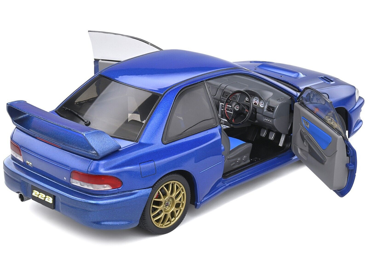 1/18 Solido 1998 Subaru Impreza 22b (Blue) Diecast Car Model
