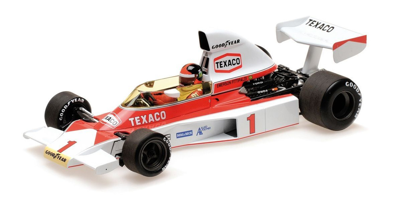 専用ミニチャンプス McLaren フォード M23 1/18 1/18 Minichamps 1975 Emerson Fittipaldi McLaren M23 #1