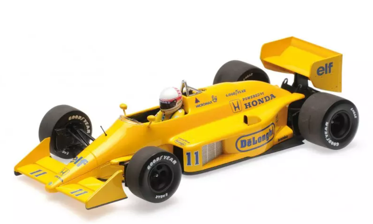 1/18 Minichamps 1987 Satoru Nakajima Lotus 99T #11 Monaco GP Formula 1 Diecast Car Model