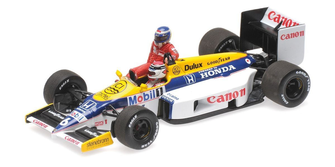 1/43 Minichamps 1986 Rosberg riding on Piquet Williams FW11 #6