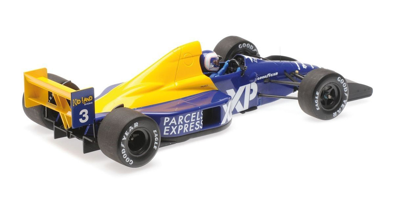 1/18 Minichamps 1989 Jonathan Palmer Tyrrell 018 #3 French GP Formula 1 Diecast Car Model