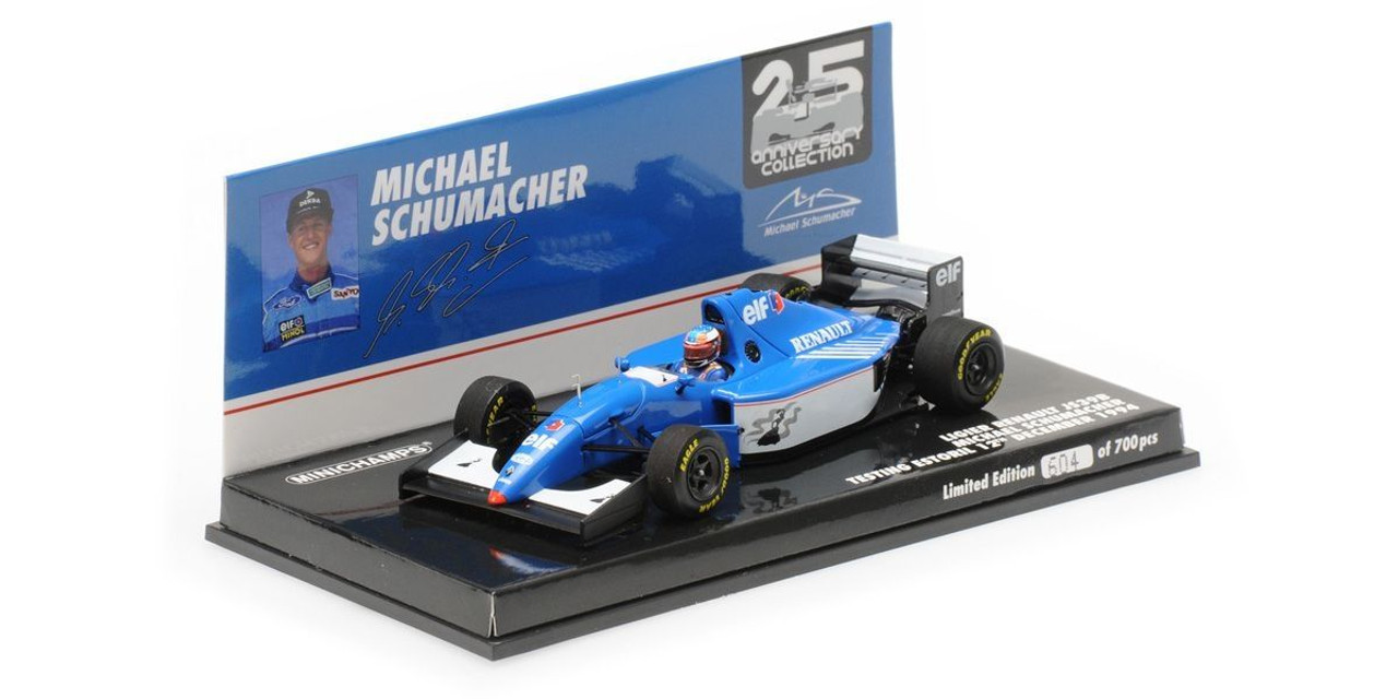 1/43 Minichamps 1994 Michael Schumacher Ligier JS39B test Estoril Formula 1 Diecast Car Model