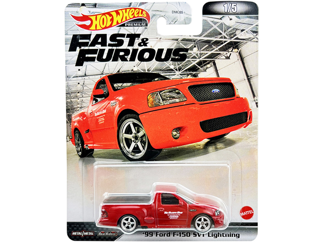 1999 Ford F-150 SVT Lightning Pickup Truck Red "The Racer's Edge" "Fast & Furious" Series Diecast Model Car by Hot Wheels